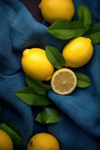 柠檬薄荷摄影背景图