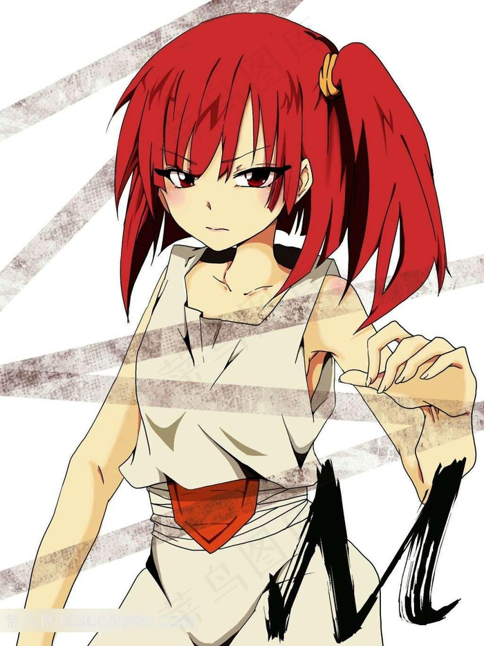 阿拉丁魔笛女主角摩尔迦娜卡通插画