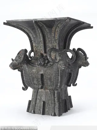 中国传统工艺品-青铜器 四羊方尊