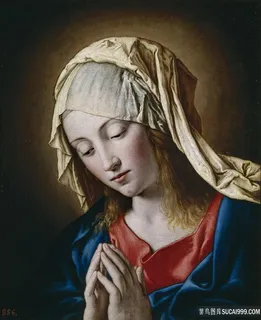 圣母玛丽亚朝拜肖像油画图片