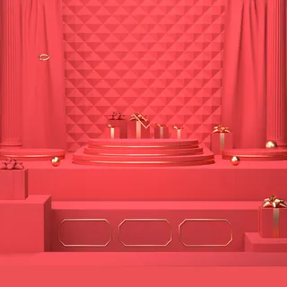 立体C4D场景电商首页主图直通车促销banner海报背景PSD素材