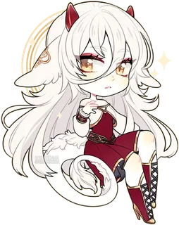 长发女孩素材人物红衣