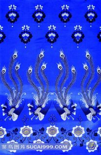 精美的凤凰图案刺绣