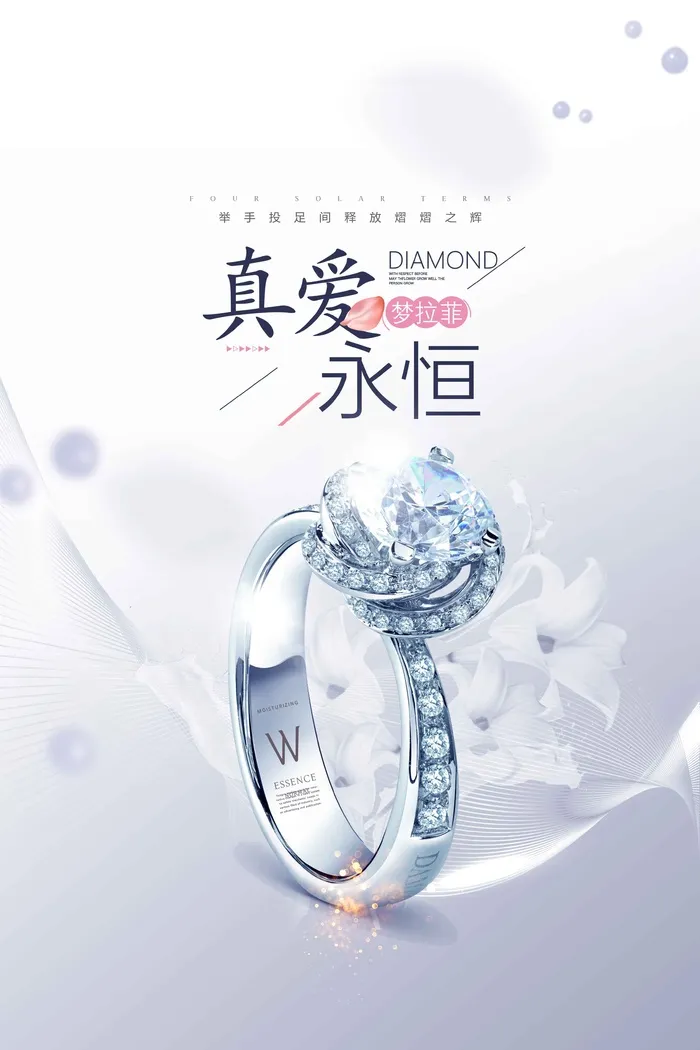珠宝海报展板psd模版下载