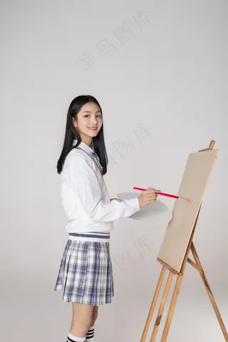 清新唯美可爱的女孩摄影图片