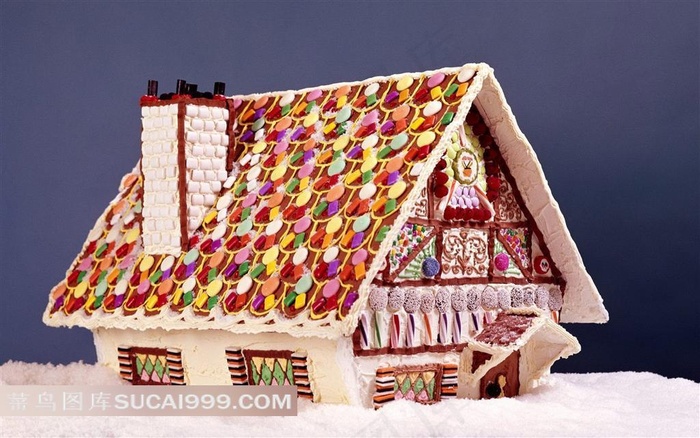 圣诞节精美蛋糕屋素材