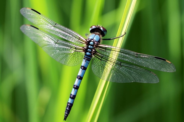 草丛的蜻蜓绿意摄影图背景