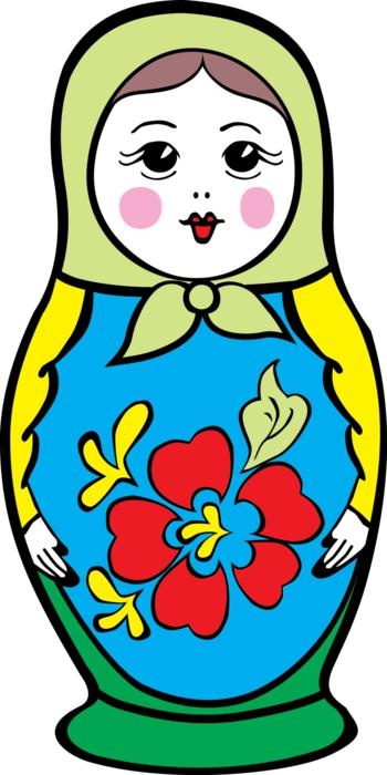 俄罗斯套娃 PNG免抠(350x700)