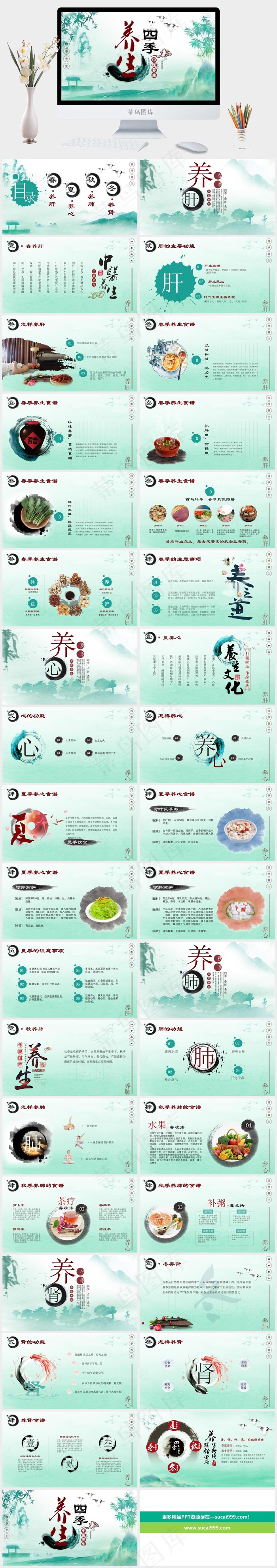 中药中医治病PPT模板ppt模版