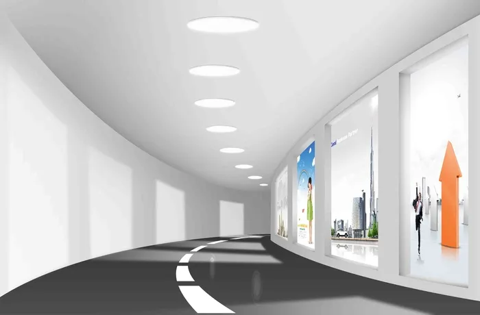 3D立体空间展示背景psd模版下载