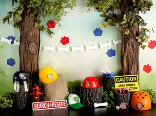 儿童照相拼接背景