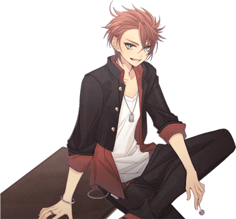 蹲坐男生卡通素材简笔