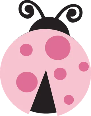 瓢虫卡通线条画