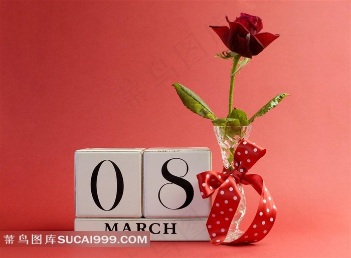 三八妇女节玫瑰花素材