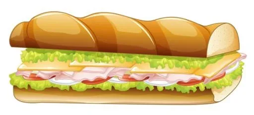 三明治 PNG免抠(600x273)