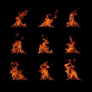 燃烧的火焰模板