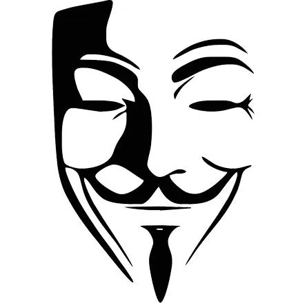 盖伊福克斯面具 PNG免抠(445x440)