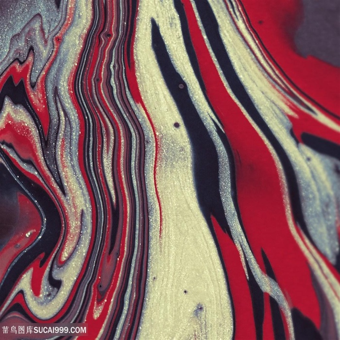 混合在一起的颜料