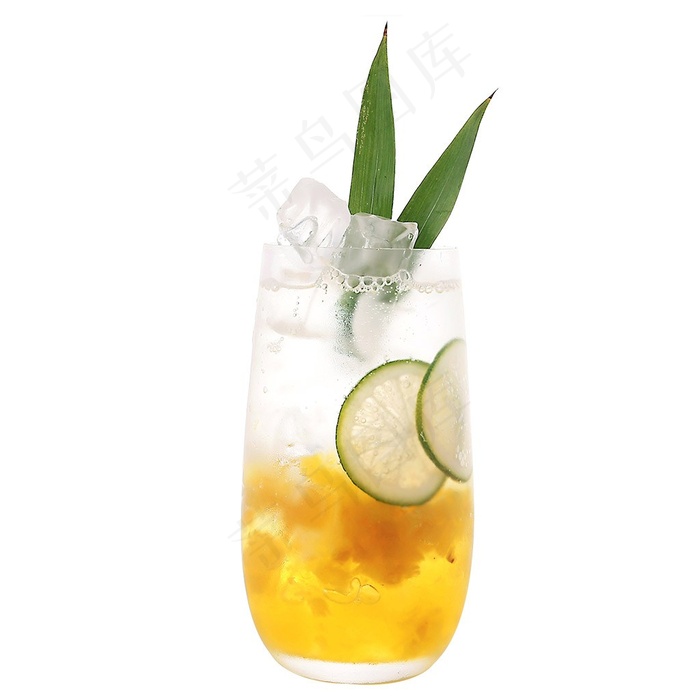 台南凤梨鲜果泡冷饮奶茶图片（PNG免抠图）