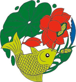 中国吉祥图免扣元素矢量图鱼