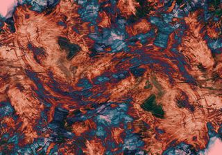 抽象艺术油漆颜料混色流体简笔背景