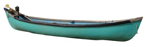 独木舟 PNG免抠(1500x483)