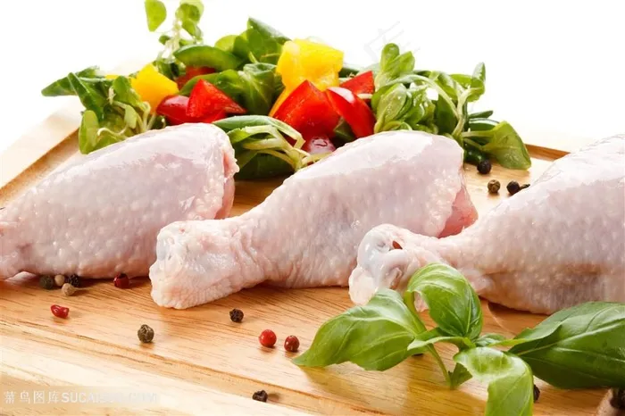 美味的鸡腿食物特写高清图片