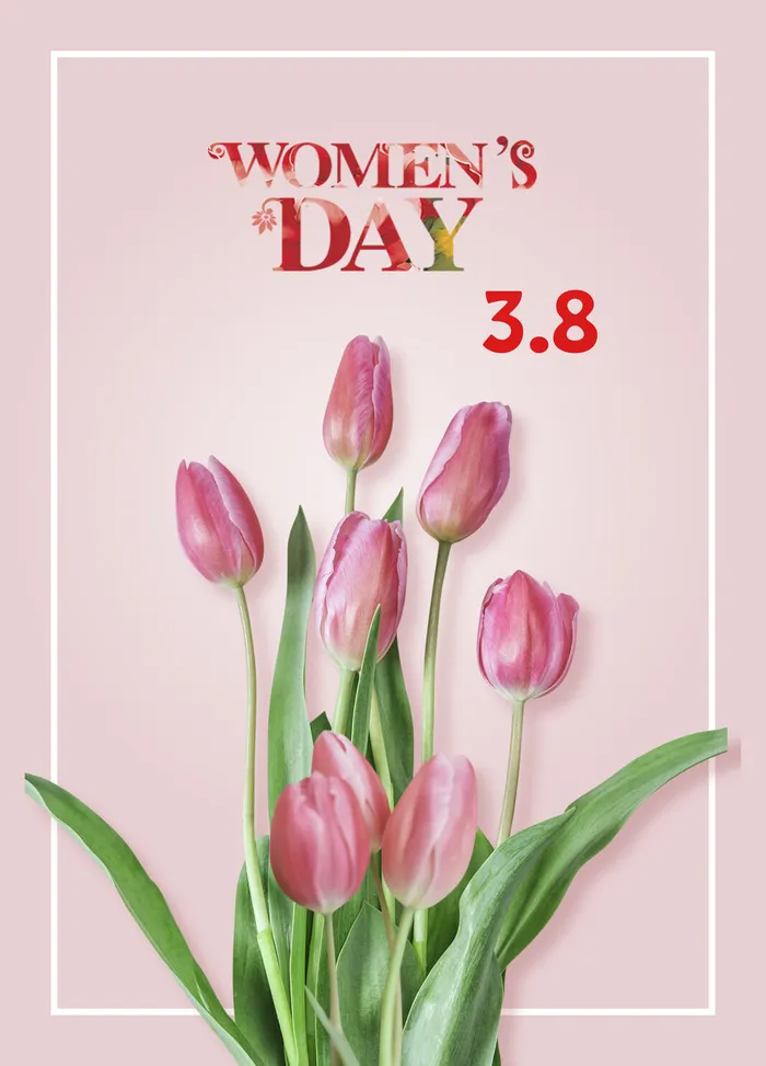 三八妇女节女神节贺卡素材psd模版下载
