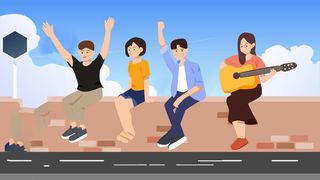 54青年海报54青年插画海报