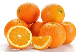 鲜橙切开一堆橙子
