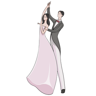 婚纱卡通人物婚礼白纱结婚婚纱摄影手绘