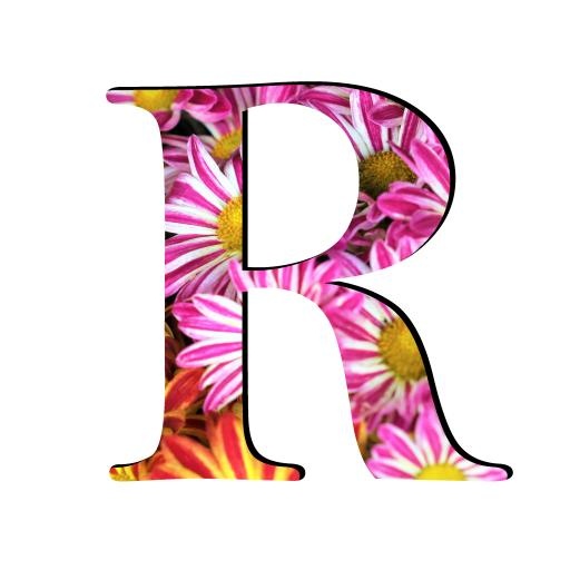 字母R PNG免抠(3000x3000)