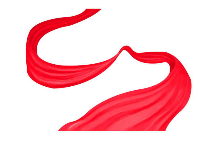 红色飘带免扣素材