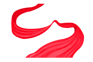 红色飘带免扣素材