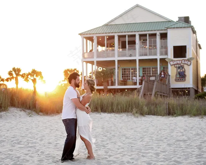 现代情侣写真照片