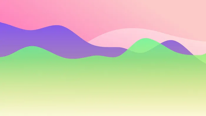 极简剪纸波浪弥散光渐变背景图