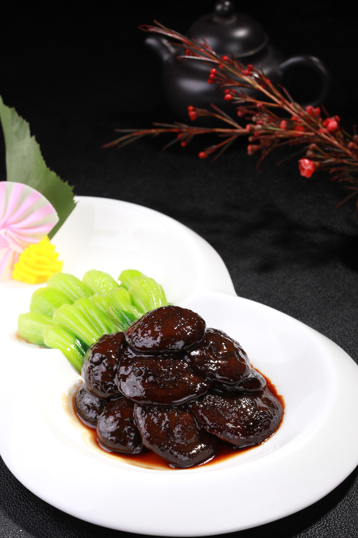 菜胆烤香菇 (1)