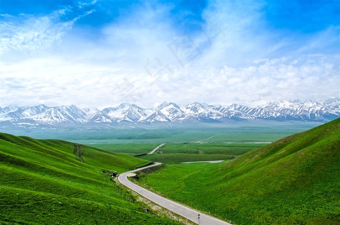通往雪山的梦中小路