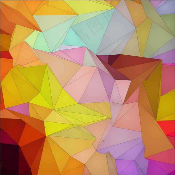 抽象几何多边形背景高清图片