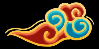 中国风中式国潮敦煌云纹祥云插画图案云朵云彩元素PSDAI设计素材