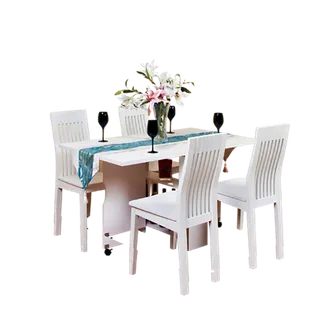 白色桌椅木制素材