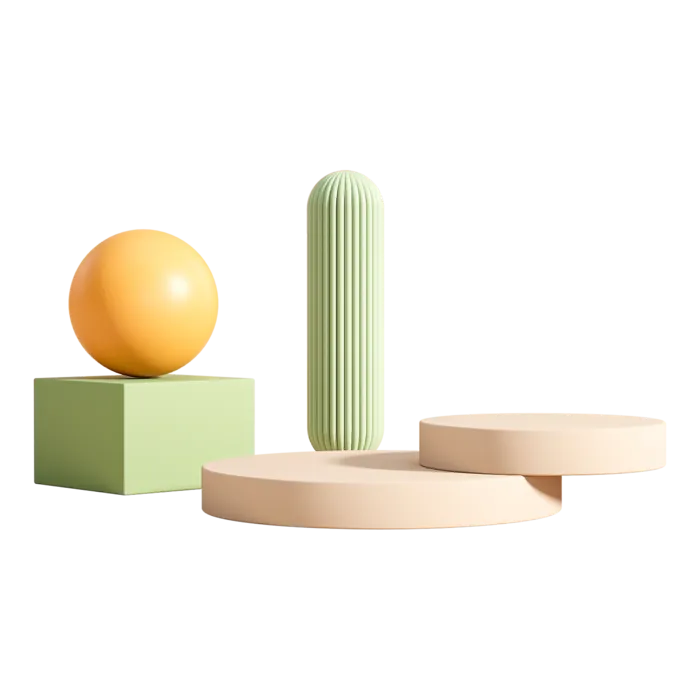 3D展台素材免扣产品展示台PNG