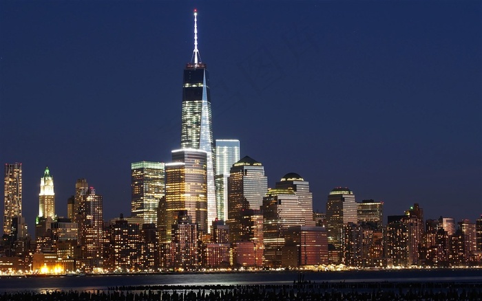 纽约帝国大厦夜景大图