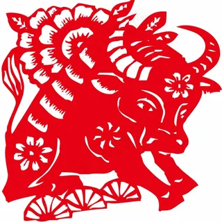 牛剪纸 剪纸风元素 牛剪纸 剪纸风元素