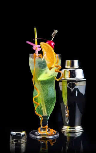 绿色的鸡尾酒