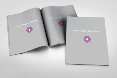 简约画册样机