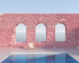 夏季游泳池背景