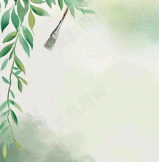 春天中国风的场景