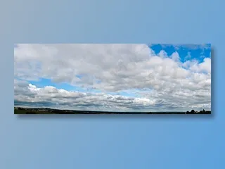 白云密布的天空图