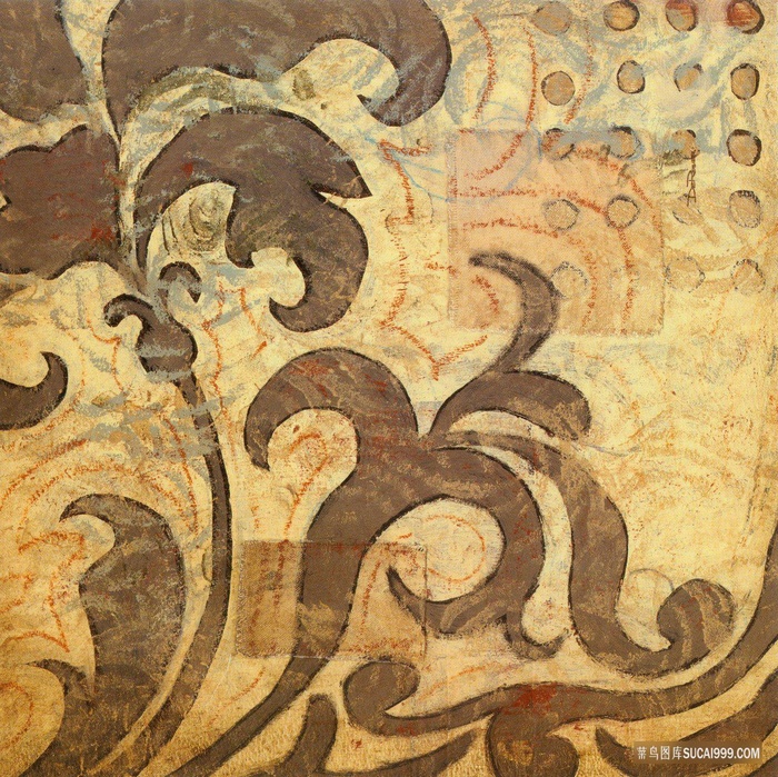 花纹时尚复古艺术插画